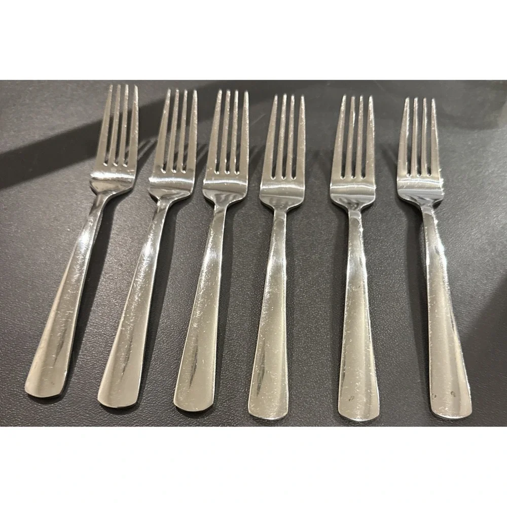 Oneida Aptitude Dinner‎ Forks Fork Stainless Steel Set Of 6 Flatware